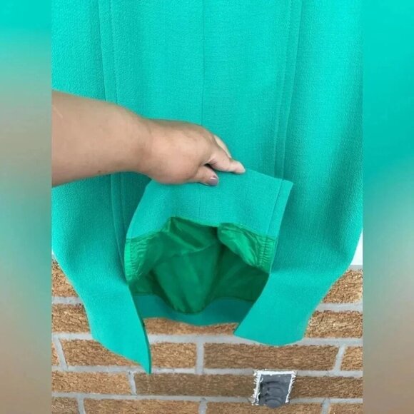 Lourdes Chávez emeral green sheath dress size medium - Picture 10 of 13